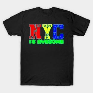 New York City Is Awesome tee design birthday gift graphic T-Shirt